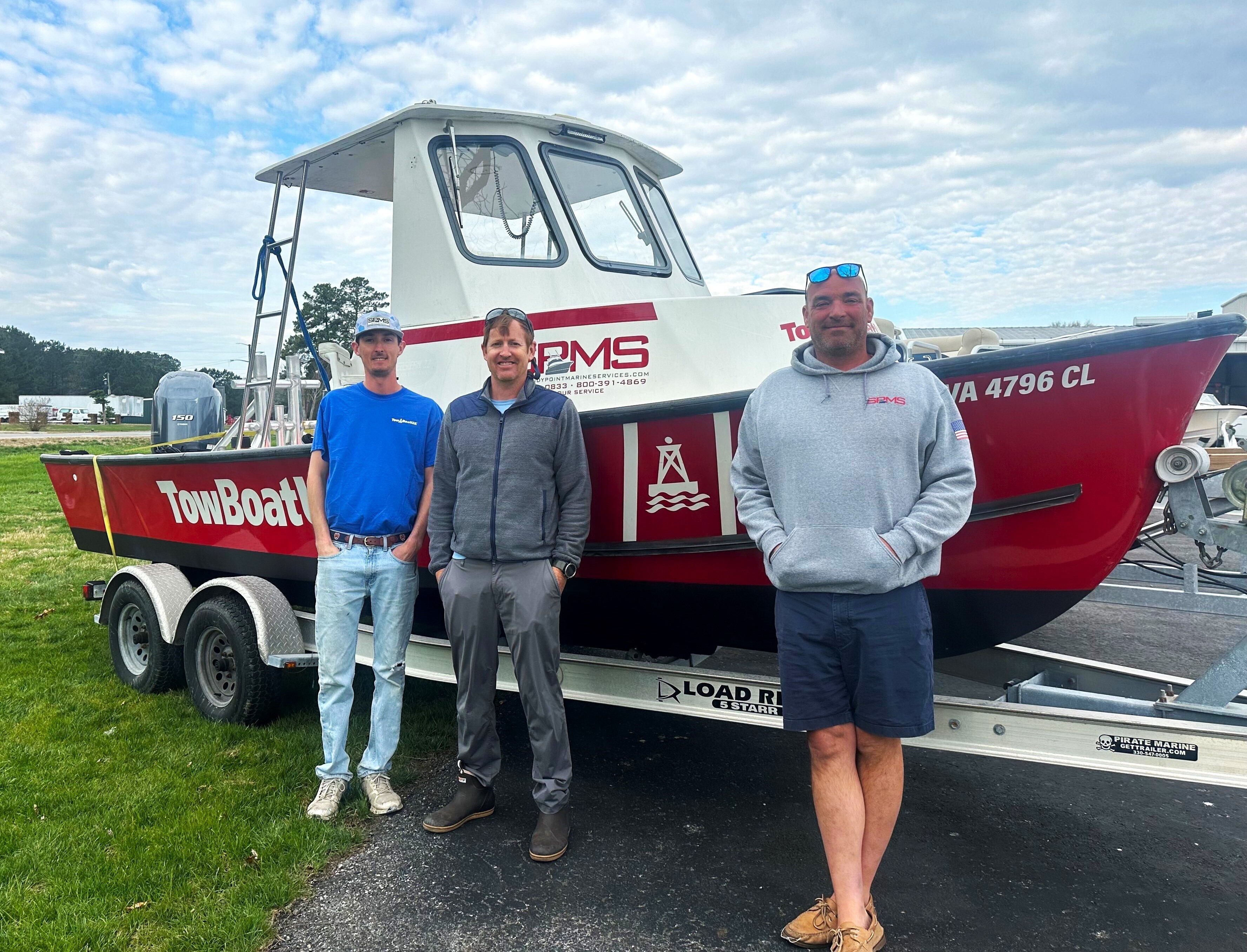 (L to R) Capts. Jack Novak, Winslow Taylor and Chris Parker of TowBoatUS Pittsburgh, Pennsylvania and TowBoatUS Lake Anna, Virginia.